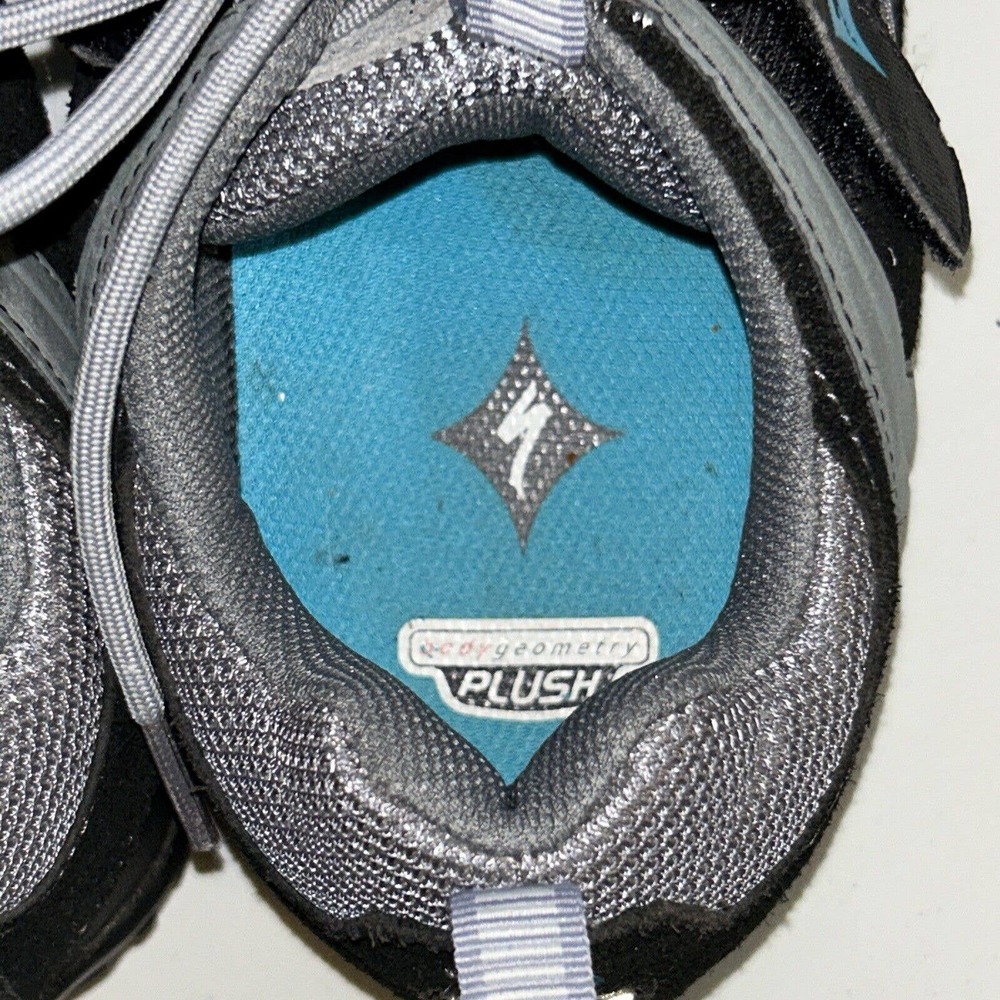 Body Geometry Plush‎ Specialized Bike Shoes Gray Size 10 Tahoe Biking - Picture 6 of 12